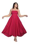 IQRAAR Women's Ball Gown Floor Length Ball Gown (2IQGWNMRN-S._Pink_S)