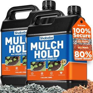 Mulch Glue, 2 Gallon Rock Glue for Landscaping Strong Adhesion of Pea Gravel Stabilizer Resin Binder, Non-Toxic Weather-Resistant Safe Mulch Lock Gravel Binder for Pebble,Pine Straw, Landscape Edging