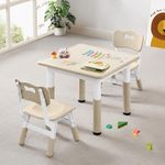 CuFun Kids Table and 2 Chairs Set, 
