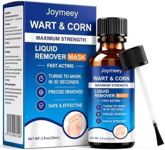 Joymeey 17% Salicylic Acid Wart Remover Liquid, Fast Film-Forming Formula, Gentle Painless & Extra Strength Wart Removal Quick Working for Common Flat Warts & Foot Corns, 30ML (1 Pack)