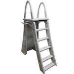 Confer Plastics A-Frame 7200 Above Ground Adjustable Pool Roll-Guard Safety Ladder