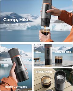 COTGCO Portable Espresso Machine 12V – Travel Coffee Maker