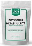 Potassium Metabisulfite (100g)| Packed in Canada| 100% Pure Food-Grade and Kosher Friendly Additive| Preservative and Antioxidant; Used for Homebrewing, Winemaking, Baking and Fruits; Equipment Sanitizer| by Elo’s Premium