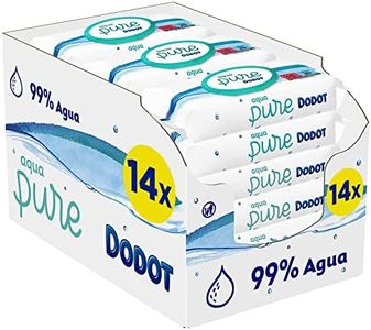 Dodot Toallitas Aqua Pure para Bebé, 99% Agua, 672 Toallitas, 14 Paquetes (14 x 48) de Toallitas para Beb�é