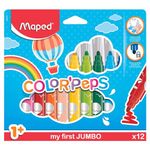 Maped Large Tip Washable Felt Marker Set - Pack of 12