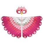 Bird-Costume Wings for Kids with Mask Cosplay Costume Dress Up for Girls Boys Cosplay Party Favors (Peacock 2)