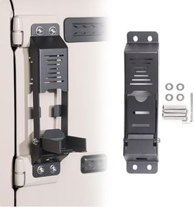 Door Hinge Step Compatible with INEOS Grenadier 2020 2021 2022 2023 2024 2025 Accessories, Side Door Hinge Foot Step, Folding Foot Pegs, No Drilling Rooftop Access Foot Pedal Hook Carbon Steel (Black)