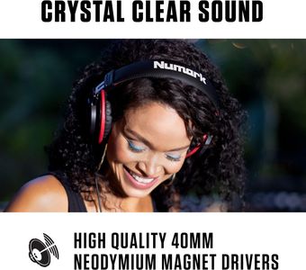 Numark HF175 DJ Headphones – Over-Ear Studio Monitoring