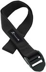 ProsourceFit Cinch Buckle Yoga Strap, Durable Cotton 8ft. x 1.5in for Stretching, Flexibility, Holding Yoga Poses and Physical Therapy, Black