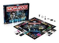 Winning Moves Riverdale Monopoly Board Game, Join Veronica, Archie, Jughead, Betty, Cheryl and Pop, advance to Sunnyside Trailer Park, Sweetwater River and The Pembrooke, for players aged 8 plus