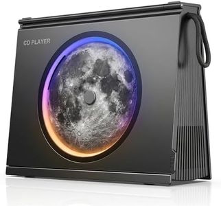 Gueray Y-03 Portable CD Player with Light for Home,4000mAh Bluetooth 5.3 Desktop CD Music Player with Speaker, Women Men's Gifts for Christmas Birthday Home Room Decor,Battery Level Indicator