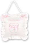 Bearington Le Petite Girls Pink Tooth Pillow, 7.5" x 7.5 "