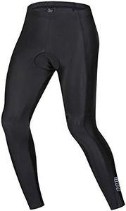 bpbtti Men's Bicycle Padded Cycling Bike Long Pant Biker Tights Biking Legging Riding Pants (Black, Large)