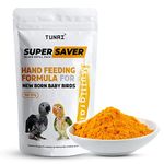 Tunai Super Saver Hand Feeding Formula for All New Born Baby Birds | 100g | Essential for Your Baby Birds - Rich Content of Calcium and Protein, Suitable for All Birds