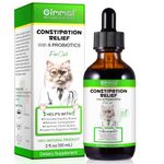 60ml Constipation Relief for Cat, Cat Constipation Treatment, Cat Laxative Constipation Relief, Cat Probiotic Supplements with 6 Probiotics, Promotes Kitten Digestive Health (1PC)