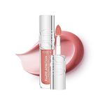 L'Oreal Paris Lip Oil, Plump Ambition with Hyaluronic Acid & Tripeptides, Smoother & Plumper Lip Appearance, Glass-Like Finish, Shade 601 Worth It, 5ml