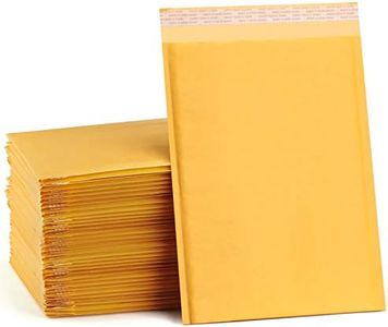 UCGOU Kraft Bubble Mailers 9.5x14.5 Inch 25 Pack Yellow Padded Envelopes #4 Large Mailing Packages Self Sealing Tear Resistant Boutique Bulk Mail Shipping Bags for Clothes Makeup Supplies