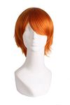 Golden Orange: MapofBeauty 12"/30cm Role Play Cosplay Wig Costume (Golden Orange)