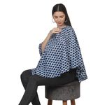 Mum's Caress Nursing Cover for Breastfeeding Multi Use Poncho Style Scarf, Cotton Feeding Elegant Apron Breathable, Pre & Post Pregnancy Multicolor