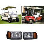 BeAcc Golf Cart Headlight Club Car DS Headlight Factory Style Headlight Replaces#101988002 &101988001