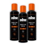 Edge Shave Gel, Sensitive Skin, 7-Ounce Cans - Pack of 3