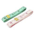 Blumfye Body Measuring Ruler Sewing Cloth Tailor Measurement Tape (Multicolour, Pack of 2)