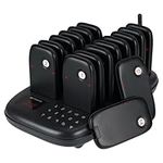 Retekess TD175 Restaurant Pager System, Wireless Calling System, Outdoor 1000M, Ready to Use without Pairing, 7 Call Modes, Pagers and Beepers for Food Trucks, Logistic, Bar (16 Pagers)