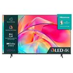 Hisense 50 Inch QLED Smart TV 50E7KQTUK - Quantum Dot Colour, 60Hz VRR, Dolby Vision, Bluetooth&HDMI, Share to TV, VIDAA, and Youtube, Freeview Play, Netflix and Disney+ (2023 New Model)