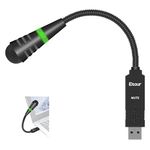 Etour Mini USB Microphone for Laptop and Desktop Computer, with Quick Mute & Universal USB Sound Card, Plug & Play, Compatible with PC and Mac, Ideal Condenser Mic for Remote Work, Online Class