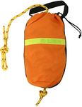 NovelBee Rescue Throw Rope Bag with 5/16 Inch x 70 Feet Braided Floating Polypropylene Line for Kayak and Boat Emergency