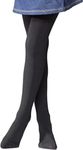 Heat Holders Kids Heat Holders Girls Tights Thermal Winter Warm Brushed Inner, 160 Denier, Black, 7-8 yrs