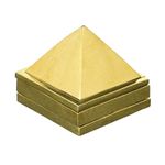 DealFry® Brass Vastu Pyramid That Spreads Positive Vibes, 3 Layer Brass Pyramid for Home & Office Feng Shui Products for Gifting (Brass, Small)