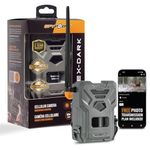 SPYPOINT Flex-Dark Cellular Trail Camera, 40MP Photos, 1080p Video + Sound, No-Glow Game Camera, Hunting Night Vision, Motion Activated,100ft Detection, No WiFi Needed Trail Cam