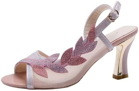 ticticlily Sandali Donna Eleganti Leggero Estivi Scarpe da Ufficio Primaverile Slip on Scarpe da Festa Offerta Casual Slingback con Tacco Gattino Comode Decolletè a Punta Chiusa C Rose 39 EU