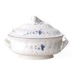 Villeroy & Boch 1023412360 Old Lu x Embourg Tureen, Premium Porcelain, White/Blue, 2.7 Litre