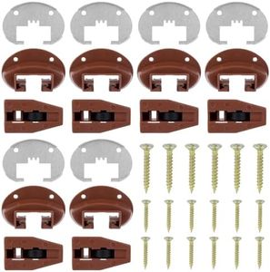 6 Sets Drawer Guide Kit, for Kenlin Rite-Trak II Enhanced Commercial Slide-in Drawer Slides Replacement Dresser Drawer Slides Repair Kit with Metal Backing and Roller
