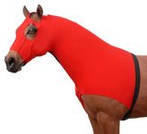 Tough 1 Spandex Mane Stay Hood, Red, Large