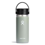 HYDRO FLASK - Travel Coffee Flask 473 ml (16 oz) - Vacuum Insulated Stainless Steel Travel Mug with Leak Proof Flex Sip Lid - BPA-Free - Wide Mouth - Agave