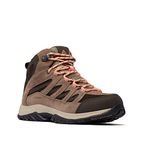 Columbia Women's Crestwood Mid Waterproof, Cordovan/Mud, 8