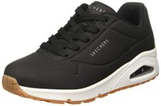 Skechers Women's Uno Stand on Air Sneaker, Black Durabuck, 7 UK