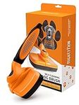 Mighty Paw Dog Slicker Grooming Brush - Self-Cleaning Pet Tool - Stainless Steel Soft Bristles - Efficient Hair - Mats - Tangles - Fur Removal - Comfortable Handle - Pet Grooming - Cat Brush (Orange)