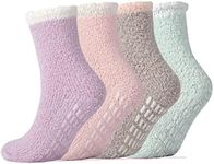 Jormatt 4 Pairs Womens Fuzzy Socks 