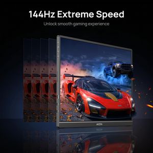 ARZOPA 16.1" 144Hz Portable Gaming Monitor – FHD HDR, Ultra Slim, Kickstand