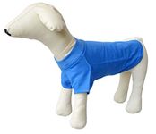 Lovelonglong Pet Clothing Dog Costumes Basic Blank T-Shirt Tee Shirts for Small Dogs Blue M