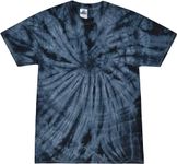 Colortone Tie Dye Twist Neon T-Shirt Kids & Adult up to 5XL, Spider Navy, Large