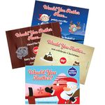 Would You Rather Christmas Game Cards - 20 A6 Postcard sized Silly Xmas Choices - stocking fillers - Christmas Games Families - Christmas Eve Box Fillers - stocking fillers