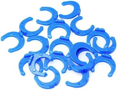 PZRT 20pcs 1/4" Blue Locking Clips for RO Reverse Osmosis Water Filter Fittings PE Pipe Fitting Filter System Accessories