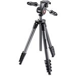 Manfrotto Mkcompactadv-Bk Compact Advanced Tripod With 3-Way Head (Black)Pack of 1