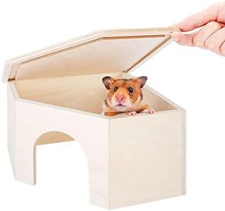 Niteangel Birch Chamber-Maze Hamster Hideout - Small Pets Woodland House Habitats Decor for Hamster Mice Gerbils Mouse