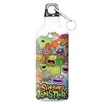 My Singing Monsters Water Bottle for School - Game Periphery Cartoon Sports Kettle, 600ML Metal Water Bottle Anime Outdoor Schooler Gifts Back to School (My Singing Monsters Water Bottle - D, 600 ml)